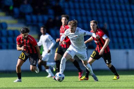 Nordic United FCs Mohammad Fazal, Helsingborgs Alexander