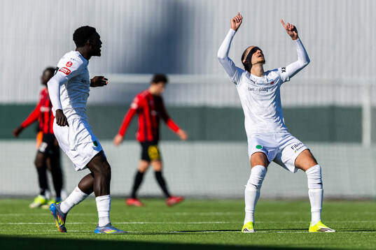 Helsingborgs Ervin Gigovic jublar