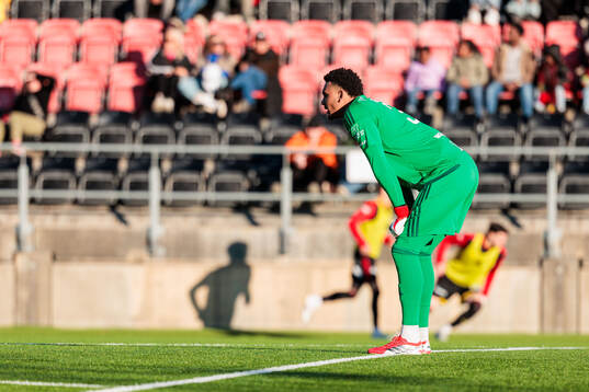 Östersunds målvakt Tyree Griffiths deppar