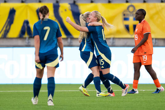 Nicole Molin Kock of Sweden celebrates