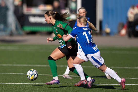 Halmstads Ida Karlsson och Varbergs Linn Graudums