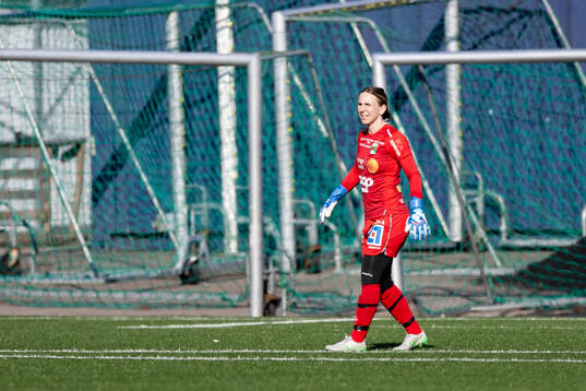 Varbergs målvakt Jasmine Strandberg