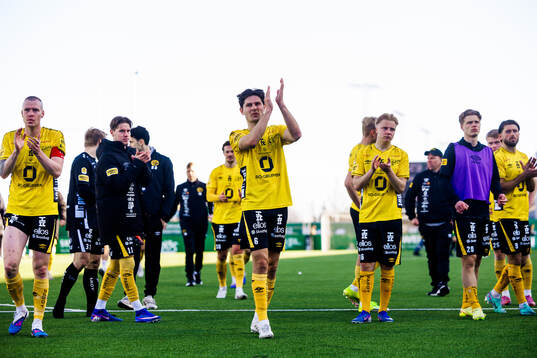 Elfsborgs Thomas Isherwood och Rasmus Wikström jublar