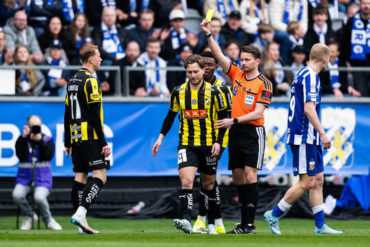 Häckens Adam Lundkvist tilldelas en varning