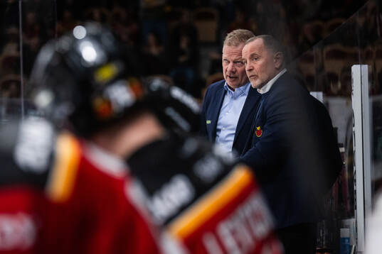 Luleås assisterande tränare Henrik Stridh och tränare