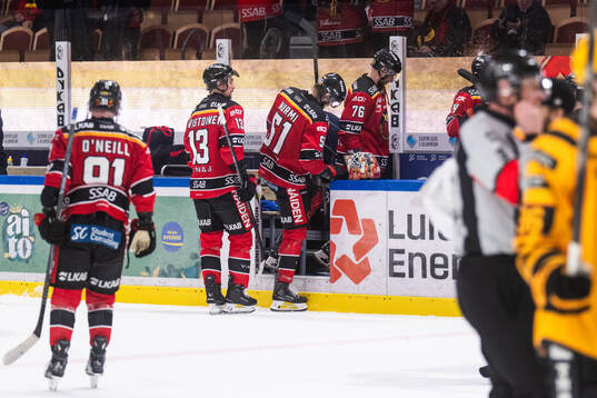 Luleås Eetu Koivistoinen, Markus Nurmi och Anton Levtchi