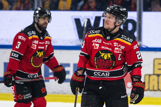 Luleås Frederic Allard och Erik Gustafsson deppar
