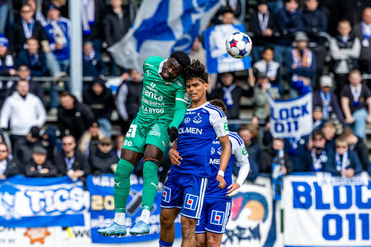 Ljungskiles Gideon Mensah och IFK Norrköpings Noel