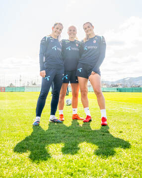 Tuva Hansen, Emilie Woldvik and Andrea Norheim of the