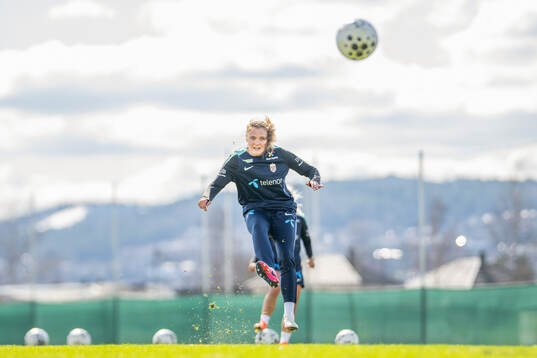 Signe Gaupset of the Norwegian women's national football