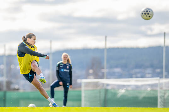 Guro Reiten of the Norwegian women's national football team