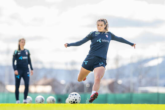 Andrea Norheim of the Norwegian women's national football