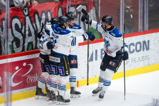 Karlskogas spelare jublar