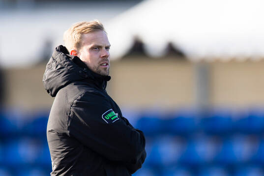 Varbergs tränare Victor Salwén