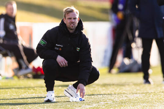 Varbergs tränare Victor Salwén