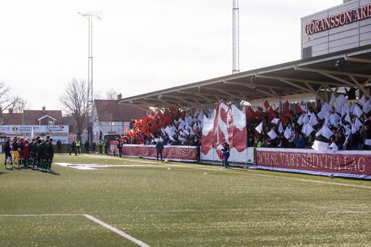 Sandvikens IFs supportar med tifo