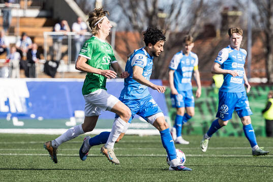 Brages Albin Sporrong och Oddevolds Leonardo Farah Shahin
