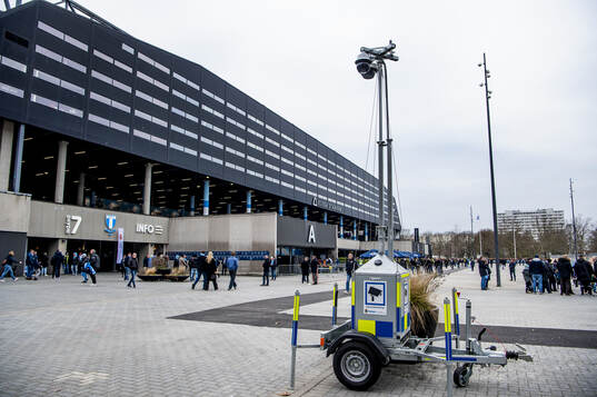 Polisens kameraövervakning utanför Eleda stadion