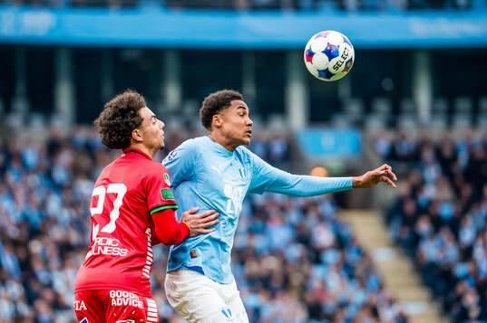 GAISs Mohamed Bawa och Malmö FFs Theodor Lundbergh