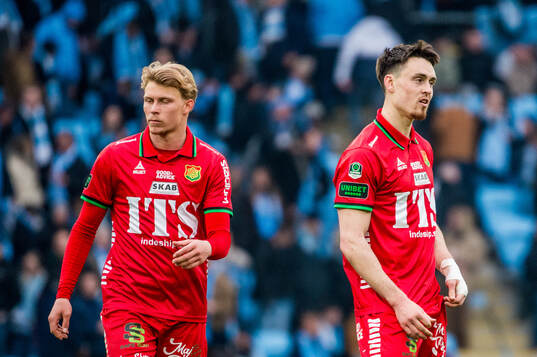 GAISs Rasmus Niklasson Petrovic och Samuel Salter deppar