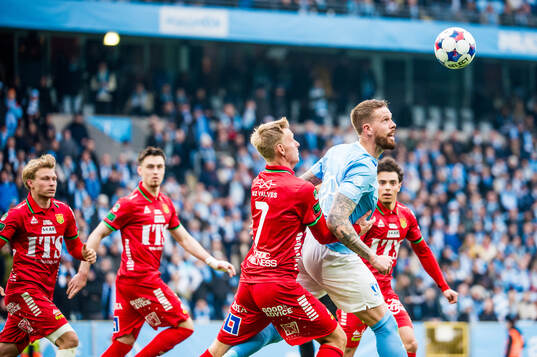 GAISs Joackim Fagerjord och Malmö FFs Pontus Jansson