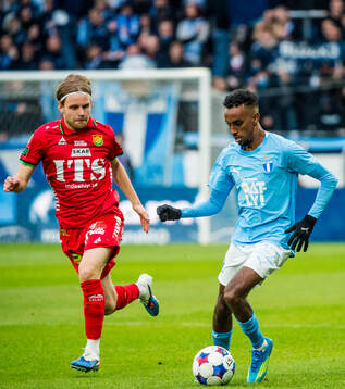 GAISs Oscar Pettersson och Malmö FFs Taha Ali