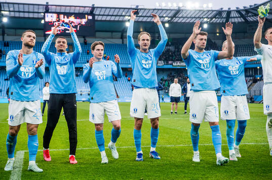 Malmö FFs spelare jublar