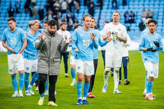 Malmö FFs spelare jublar