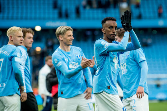 Malmö FFs Taha Ali jublar