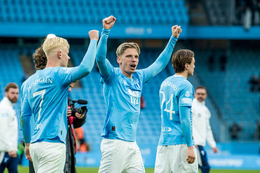 Malmö FFs Jens Stryger Larsen jublar