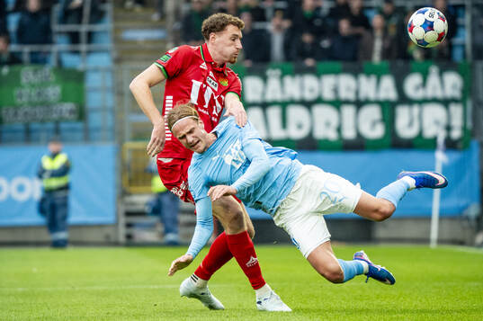 GAISs Anes Cardaklija och Malmö FFs Erik Botheim