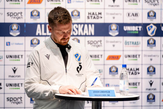 Halmstads tränare Johan Lindholm