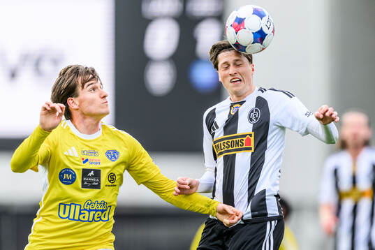 Falkenbergs Oskar Lindberg och Landskronas Kevin Jensen