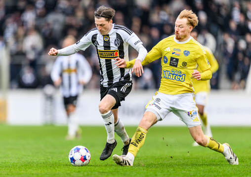 Landskronas Kevin Jensen och Falkenbergs Linus Borgström
