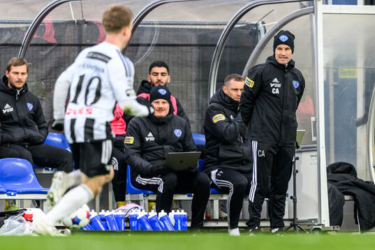 Falkenbergs tränare Christoffer Andersson