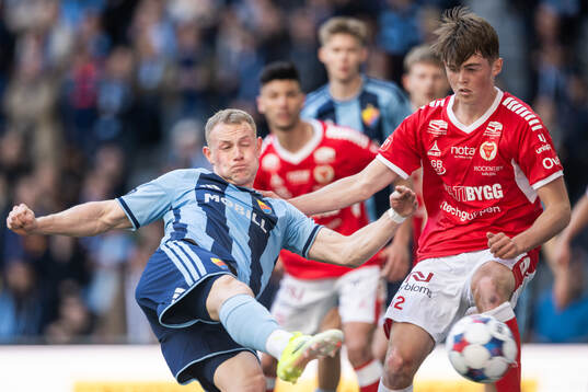 Djurgårdens Kristian Lien och Kalmars Zakarias Råvik