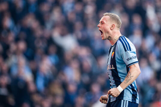 Djurgårdens Kristian Lien jublar