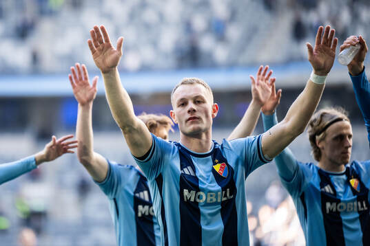Djurgårdens Kristian Lien jublar