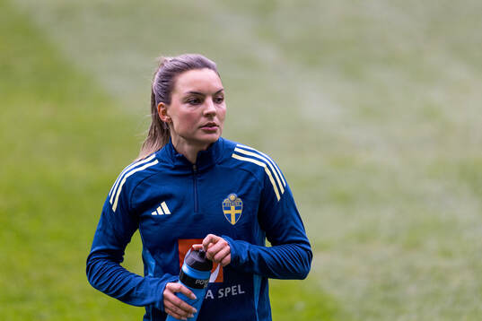 Johanna Rytting Kaneryd of Sweden at a training session