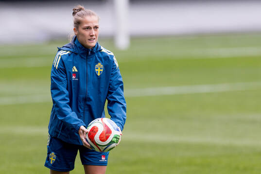 Filippa Angeldahl of Sweden at a training session with the