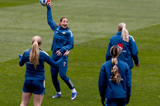 Rosa Kafaji of Sweden at a training session with the
