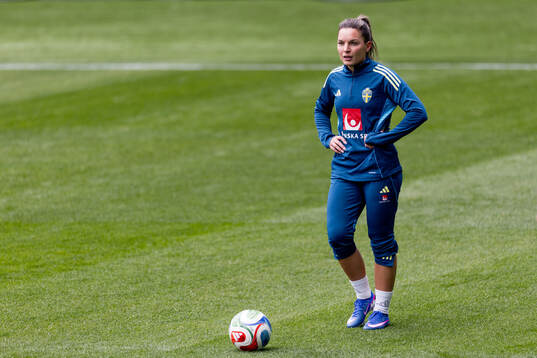 Johanna Rytting Kaneryd of Sweden at a training session