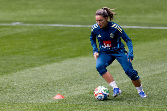 Johanna Rytting Kaneryd of Sweden at a training session