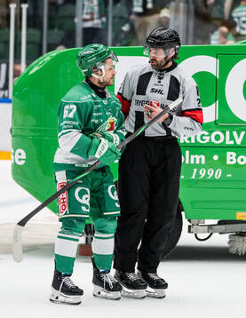 Rögles Leon Bristedt och Domare Mikael Sjöqvist