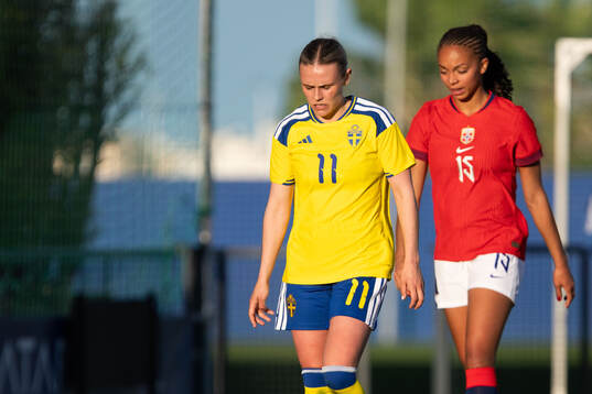 Maja Bodin of Sweden looks dejected