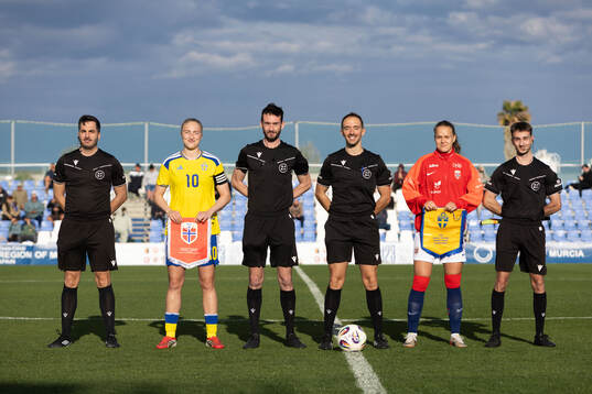 Wilma Leidhammar of Sweden and goalkeeper Thiril Erichsen