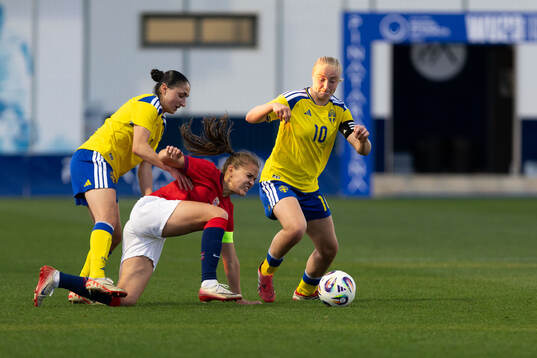 Nesrin Akgun and Wilma Leidhammar of Sweden against Iris