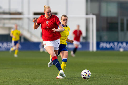 Emilie Bragstad of Norway and Maja Bodin of Sweden