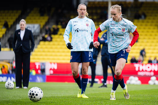 Julie Blakstad of Norway warms up