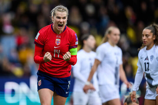 Ada Hegerberg of Norway celebrates